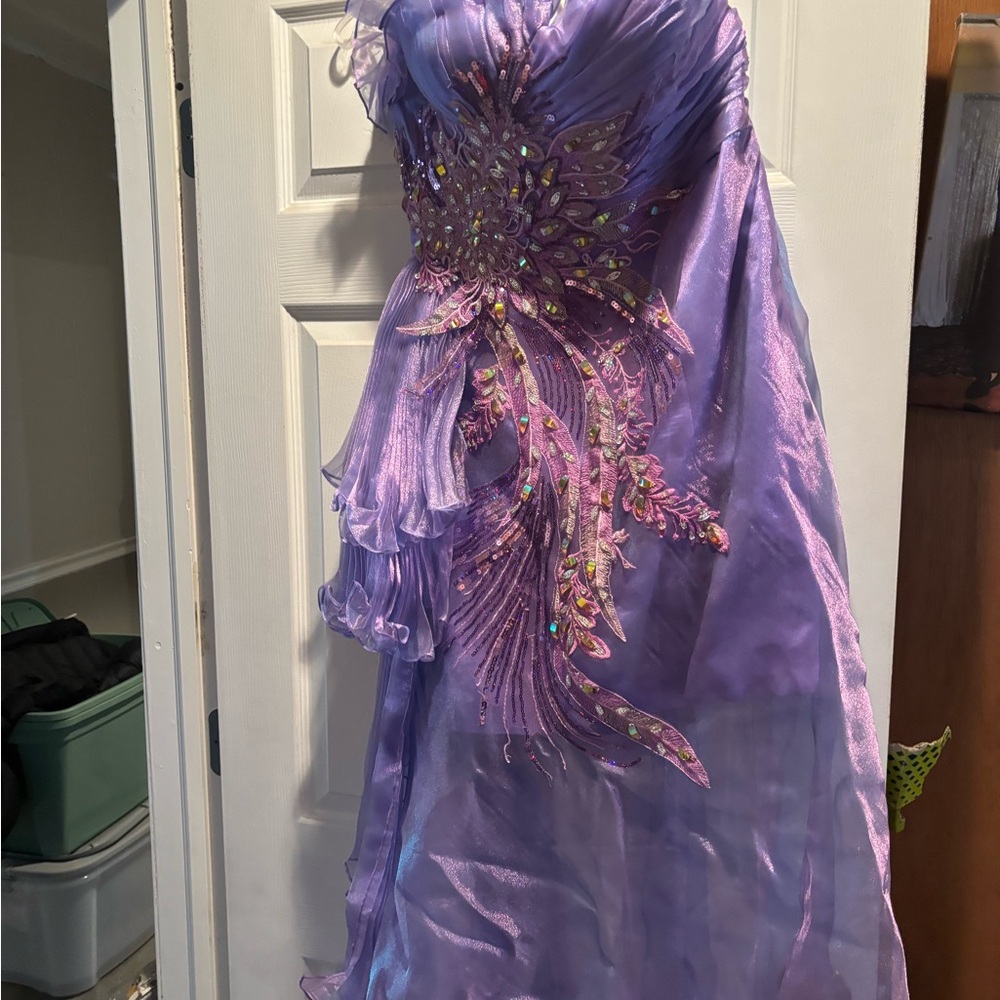 Elegant Purple Evening Gown